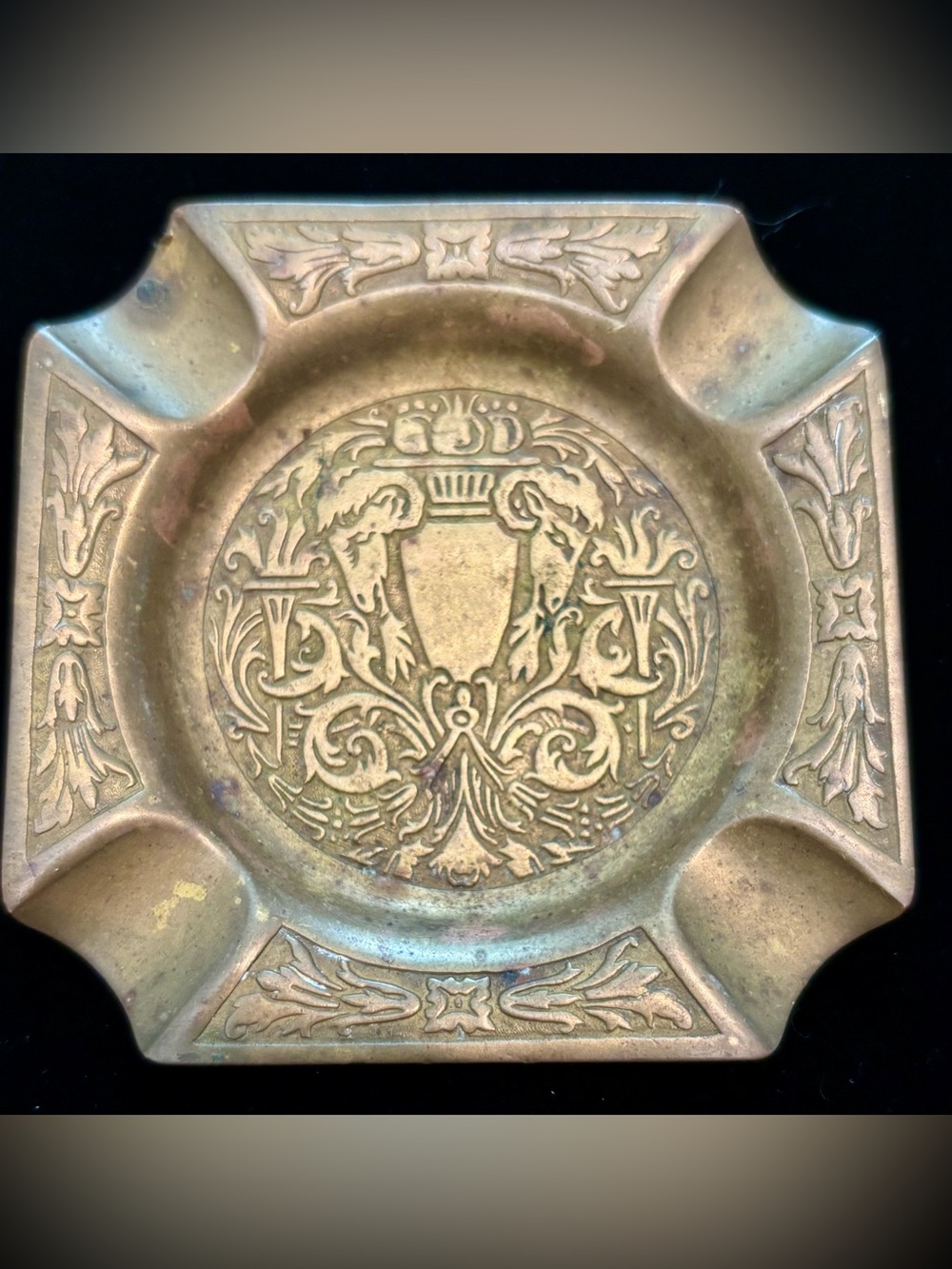 Antique Farbee Brothers No. 101 Brass Decorative Ash/Trinket Tray